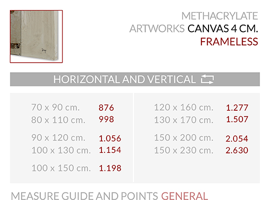 Medidas Marco L Methacrylate L